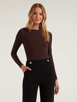 Brie Boat Neck Long Sleeve Top