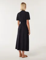 Tessa Cinched-Waist Midi Dress