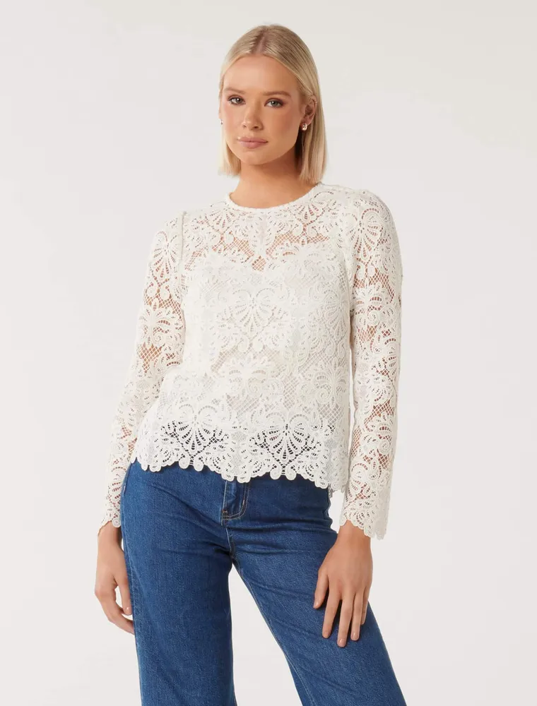 Lucille Lace Top