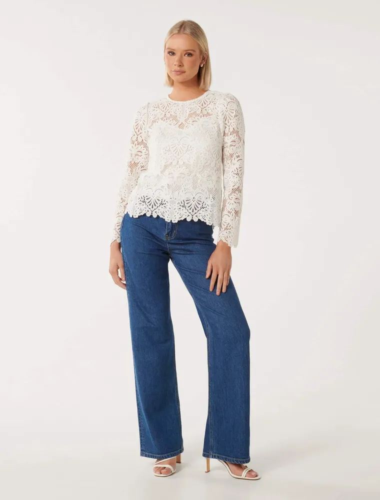 Lucille Lace Top