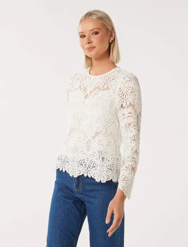 Lucille Lace Top
