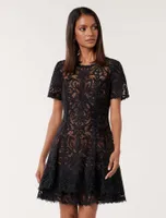 Cornelia Petite Lace Mini Dress