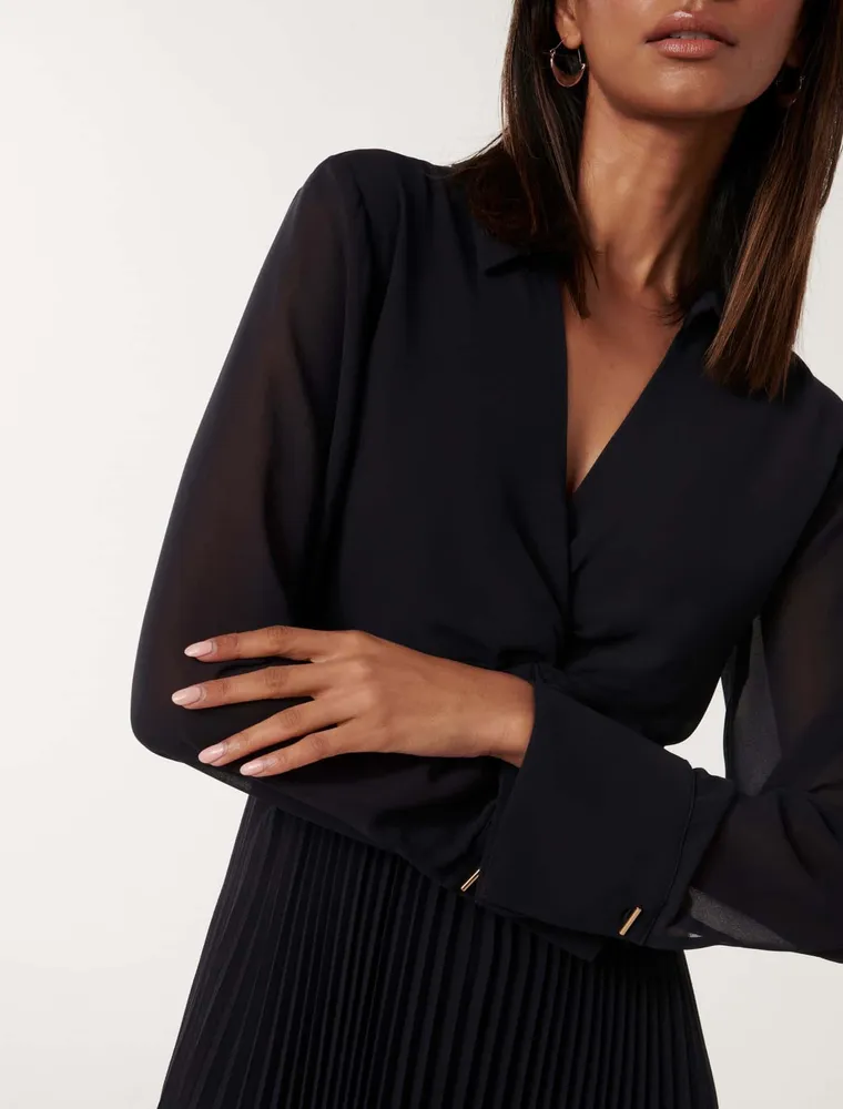 Bailey Petite Twist-Front Dress