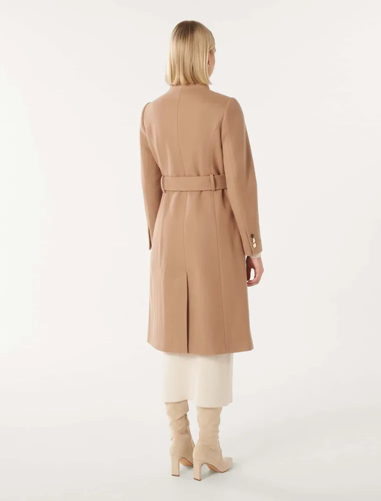 Brodie Funnel-Neck Coat