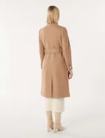 Brodie Funnel-Neck Coat