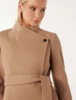 Brodie Funnel-Neck Coat