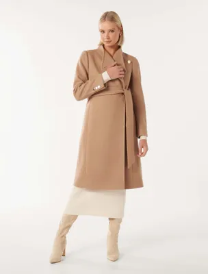 Brodie Funnel-Neck Coat