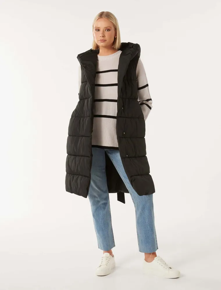 Tessa Quilted Longline Puffer Jacket