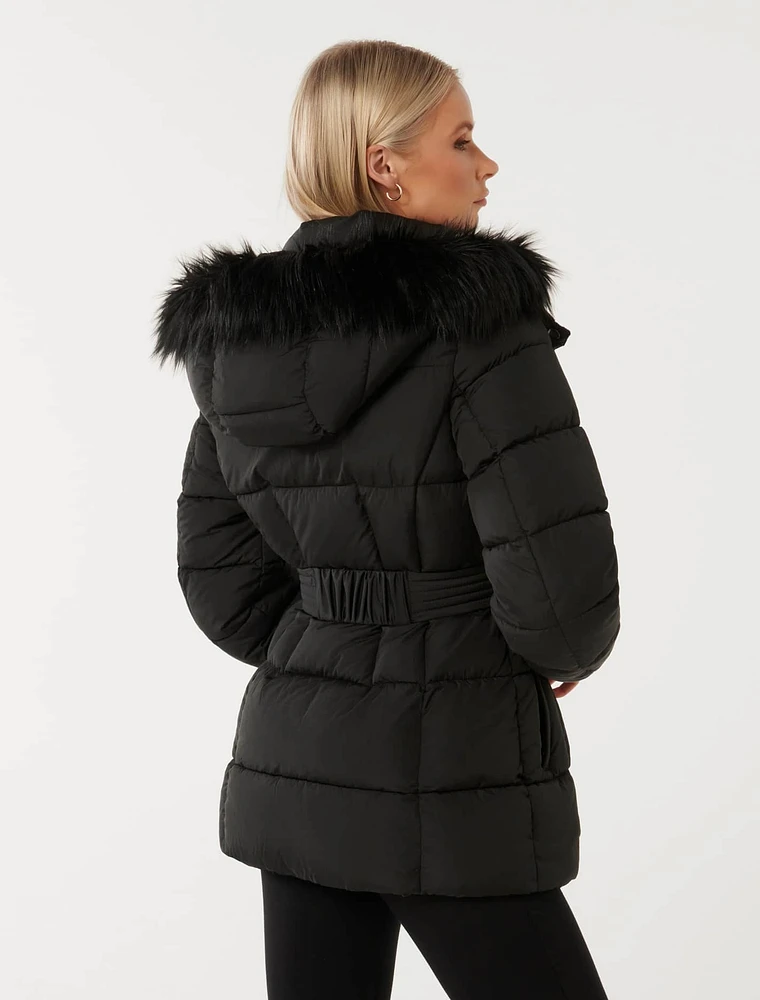 Dannie Mid Length Puffer Coat