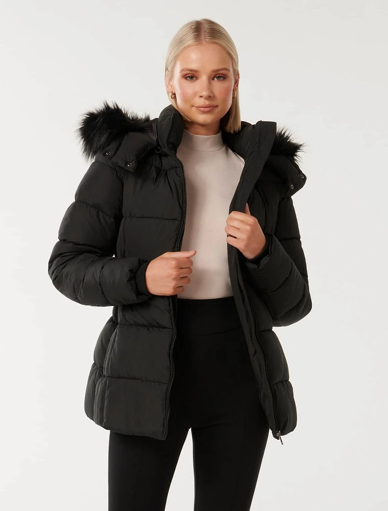 Dannie Mid Length Puffer Coat