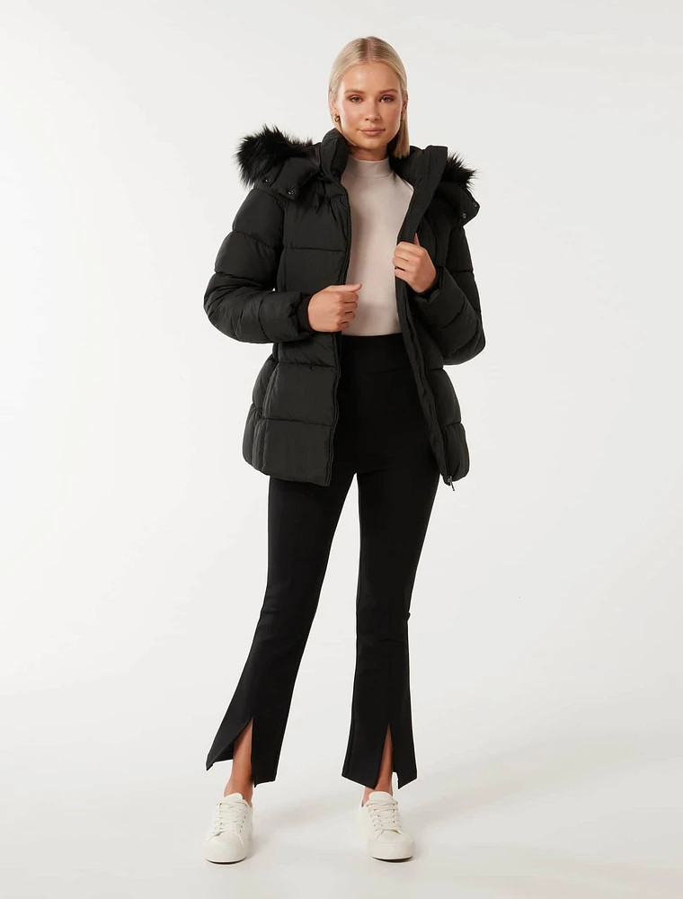 Dannie Mid Length Puffer Coat