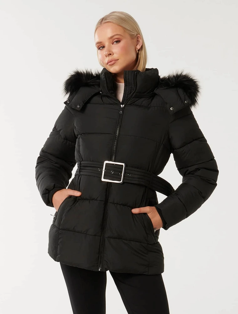 Dannie Mid Length Puffer Coat