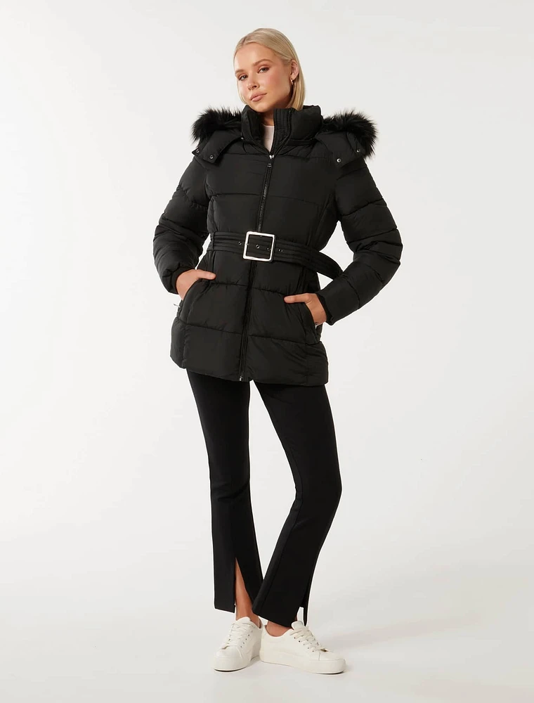 Dannie Mid Length Puffer Coat