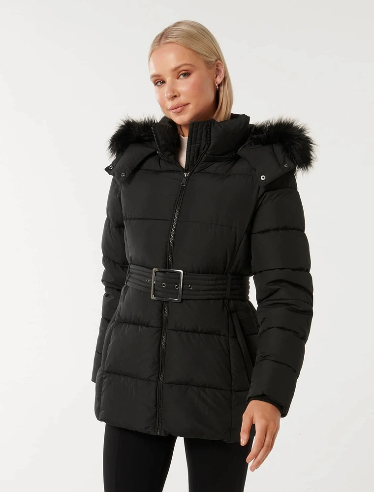 Dannie Mid Length Puffer Coat