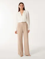 Micah Blouson-Sleeve Blouse