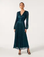 Brooklyn Petite Pleated Plisse Midi