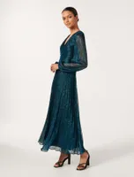 Brooklyn Petite Pleated Plisse Midi