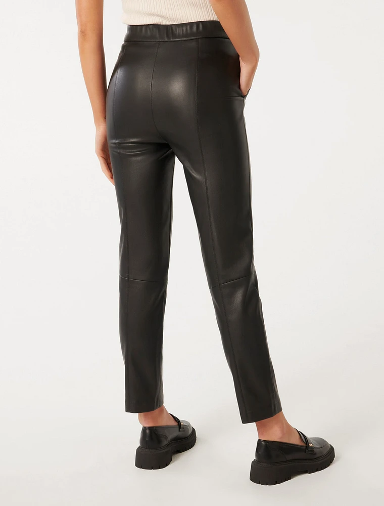 Alexis Vegan Leather Slim Leg Pant