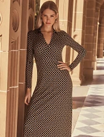 Kaitlyn Collared Jersey Dress Geo Print - 0 to 12 Women's Day Dresses