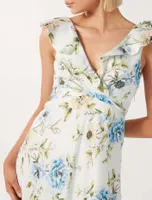 Flora Ruffle Midi Dress