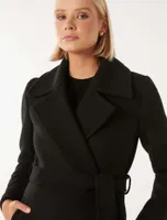 Amanda Belted Wrap Coat