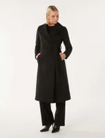 Amanda Belted Wrap Coat