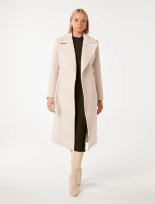 Amanda Belted Wrap Coat