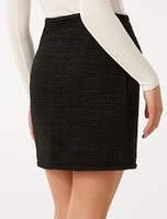 Arlie Bouclé Mini Skirt