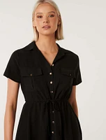 Avana Skater Shirt Dress Black - 0 to 12 Women's Dresses