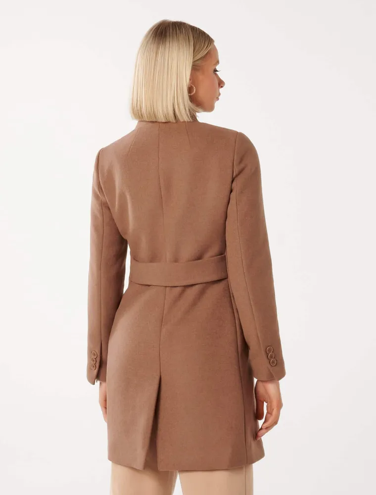 Debbie Funnel-Collar Coat