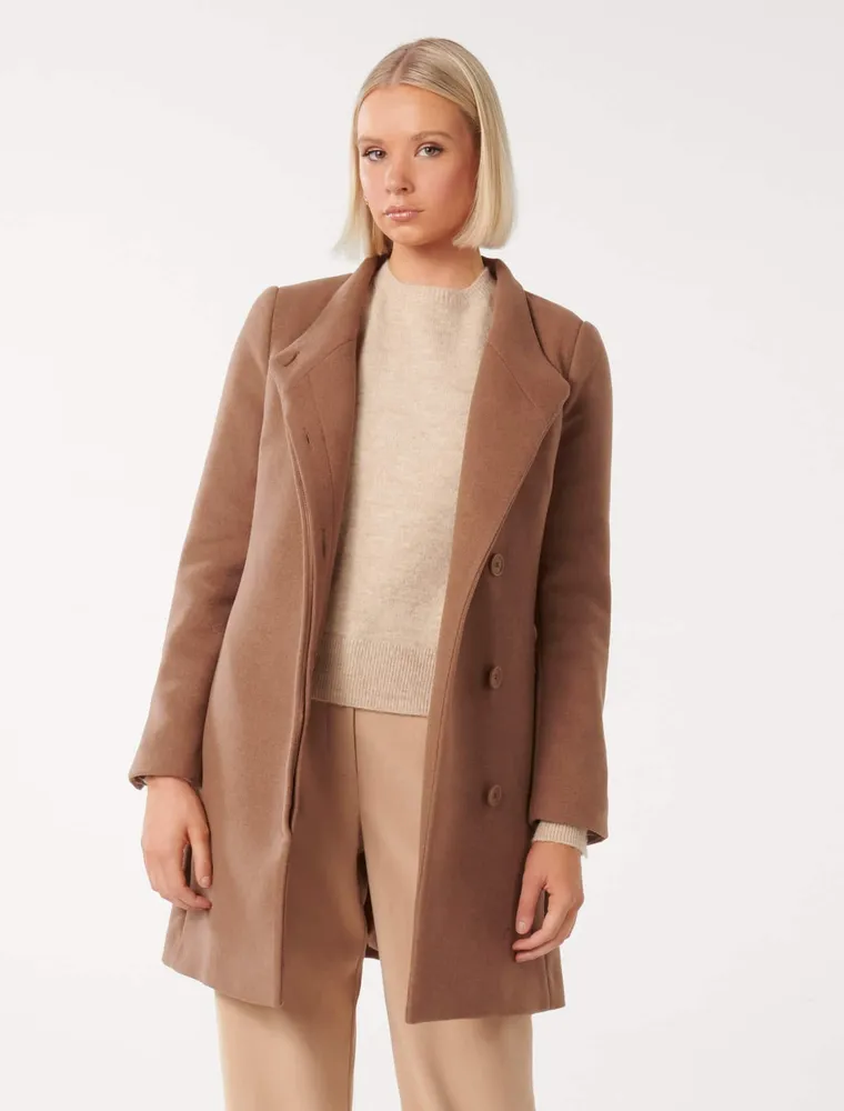 Debbie Funnel-Collar Coat