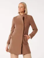 Debbie Funnel-Collar Coat