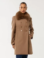 Susie Petite Faux Fur Coat