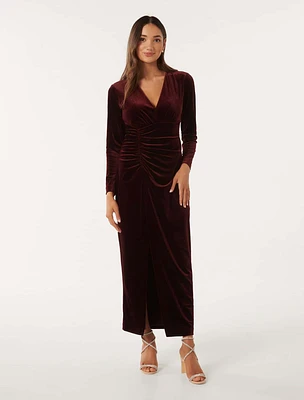 Marisa Petite Velvet Dress