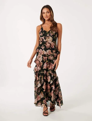 Poppy Petite Ruffle Gown