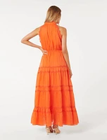 Faye Trim Detail Dress Orange - 0 to 12 Women's Occasion Dresses