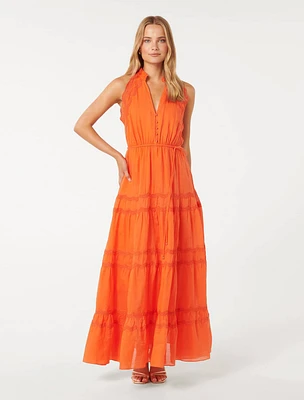 Faye Trim Detail Dress Orange - 0 to 12 Women's Occasion Dresses