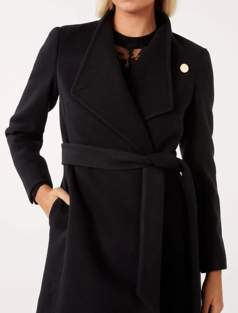 Brodie Funnel-Neck Coat