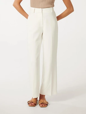 Josie Petite Straight-Leg Pants White - 0 to 12 Women's Tailored