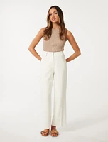 Josie Petite Straight-Leg Pants