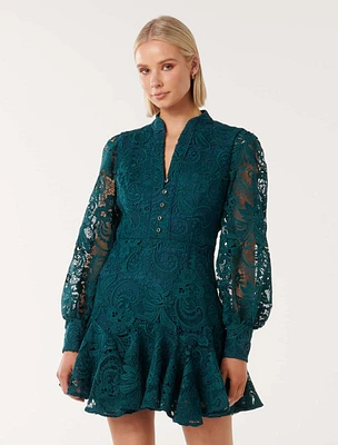 Iris Lace Mini Dress