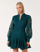 Iris Lace Mini Dress