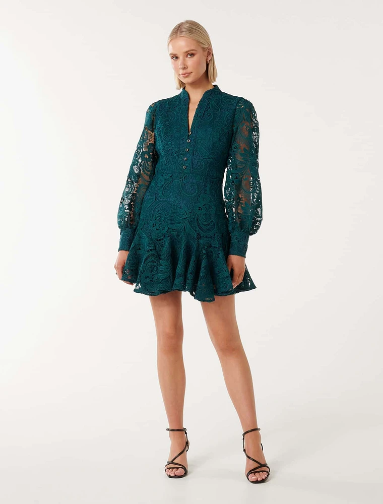 Iris Lace Mini Dress