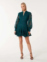 Iris Lace Mini Dress