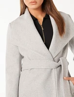 Annika Shawl Collar Wrap Coat