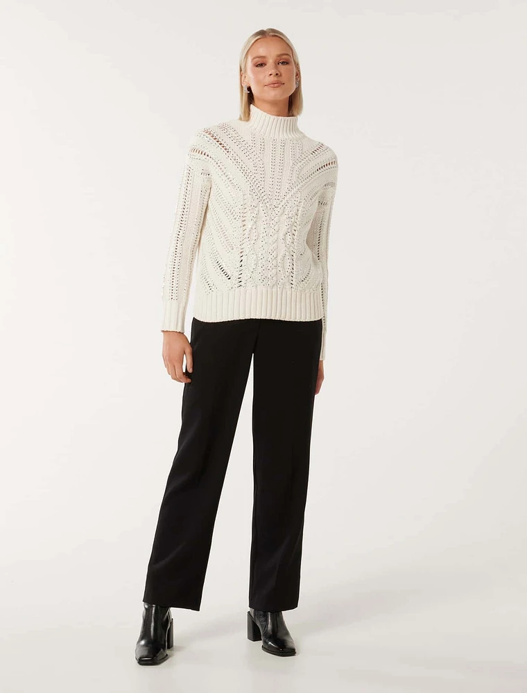 Eliza Embellished Knit Jumper