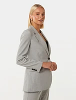 Yasmin Oversized Blazer Grey - 0 to 12 Women's Blazers