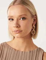 Signature Tabitha Textured Link Earring - Women's Fashion | Ever New