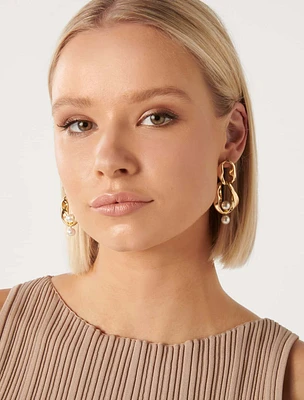 Signature Prue Chain Pearl Drop Earring - Women's Fashion | Ever New