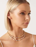 Signature Isabelle Glass Stone Layered Necklace - Women's Fashion | Ever New